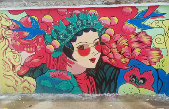 随州墙体彩绘-网红墙