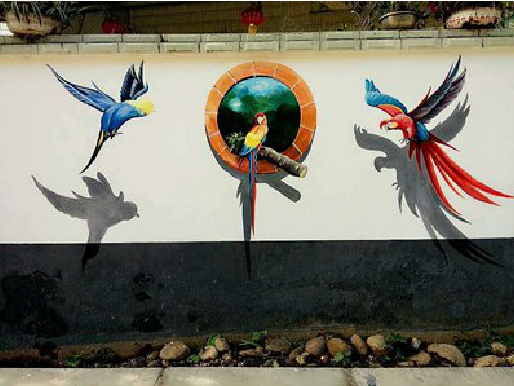 随州视觉错位-3D墙绘设计