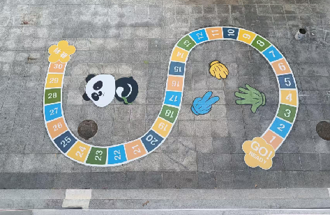 随州地面游戏彩绘