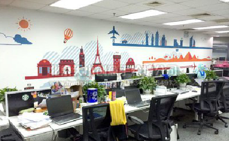随州教你设计办公室墙绘的方法。
